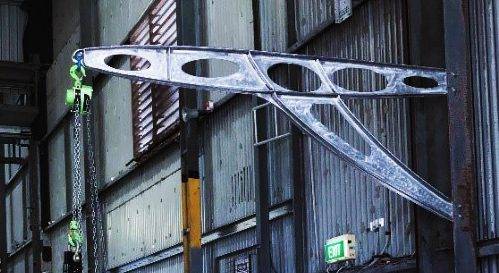 Austal Australia - The davit produced through additive manufacturing was comprehensively function tested to twice its design load, by Austal