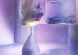 SPEE3D Phaser Nozzle Spraying Titanium