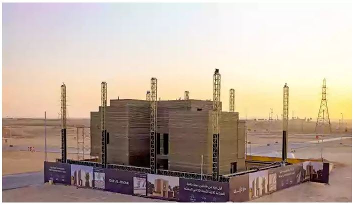 First 9-meter-high 3D printed villa built in Saudi Arabia