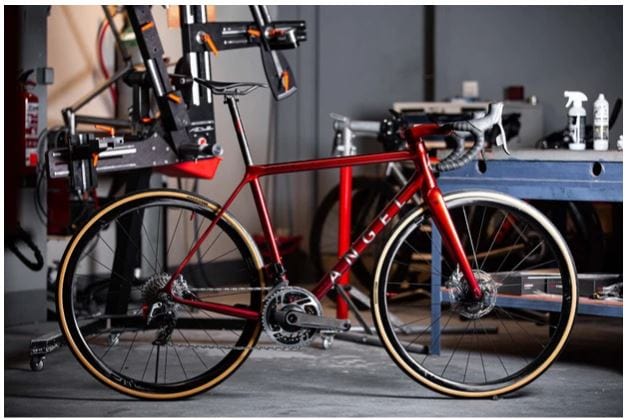Angel Cycle Works says 3D printing means it can use a press-fit bottom bracket without creaking. Angel Cycle Works
