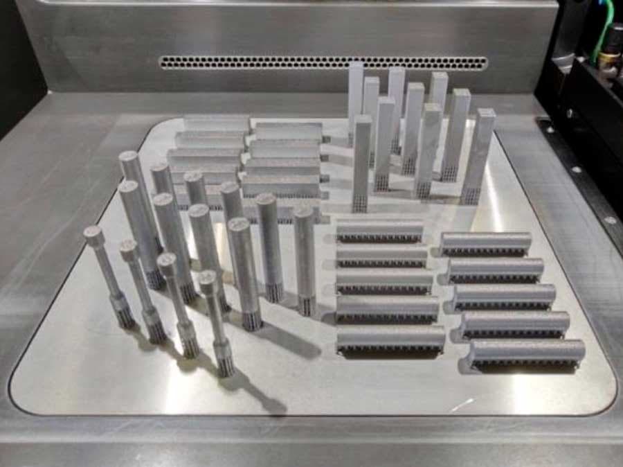 Optimal process parameters for powder bed printing