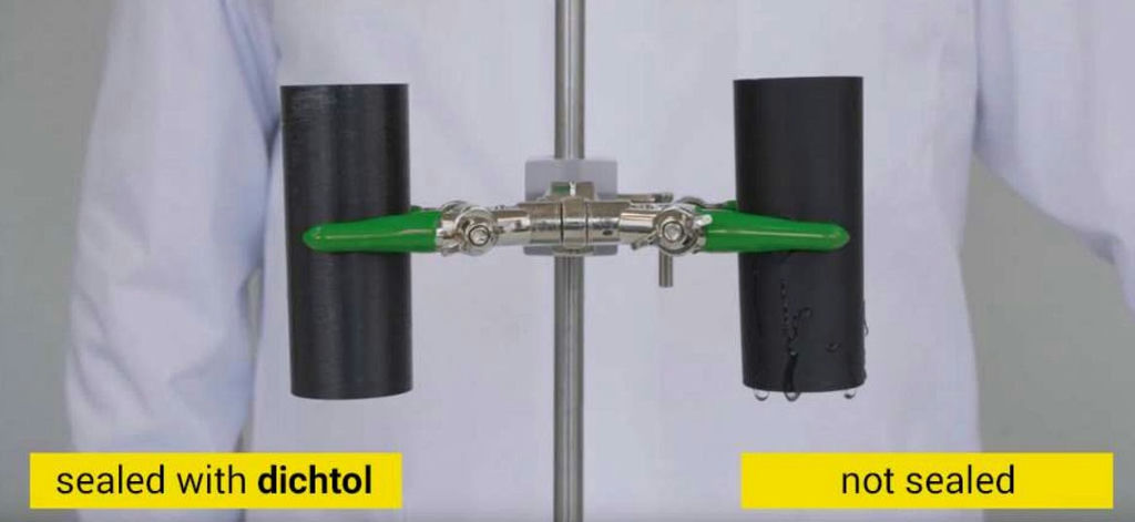 dichtol AM Hydro will penetrate deep into additively manufactured components, where it cures. Its high-performance, hard- elastic polymer delivers permanent, gap-free sealing and impregnation, preventing liquids or gases from leaking out of cylinders, vases, and other 3D printed objects.